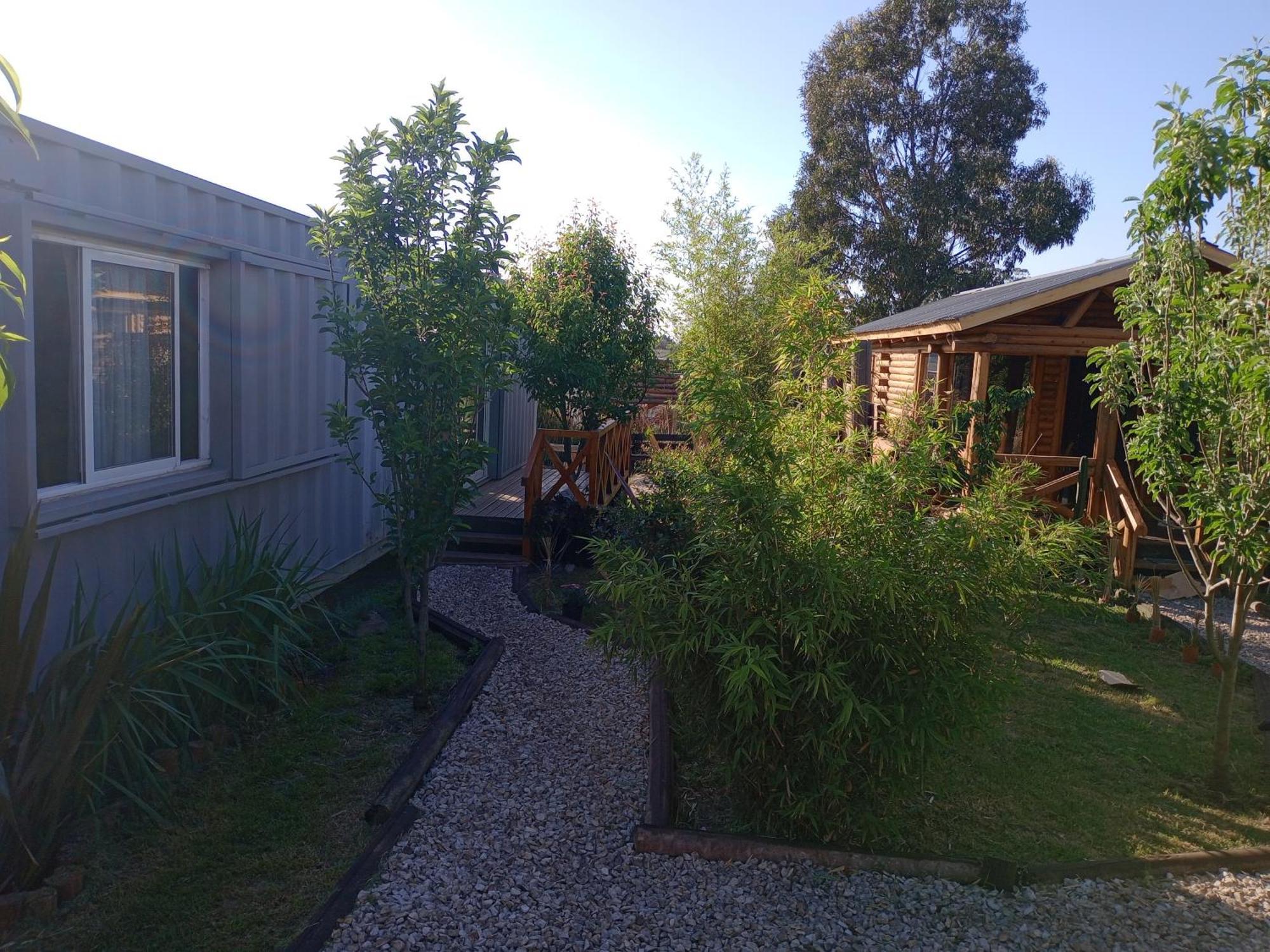 Foresta Acantilados, Casa Container Y Cabana De Troncos 马德普拉塔 外观 照片