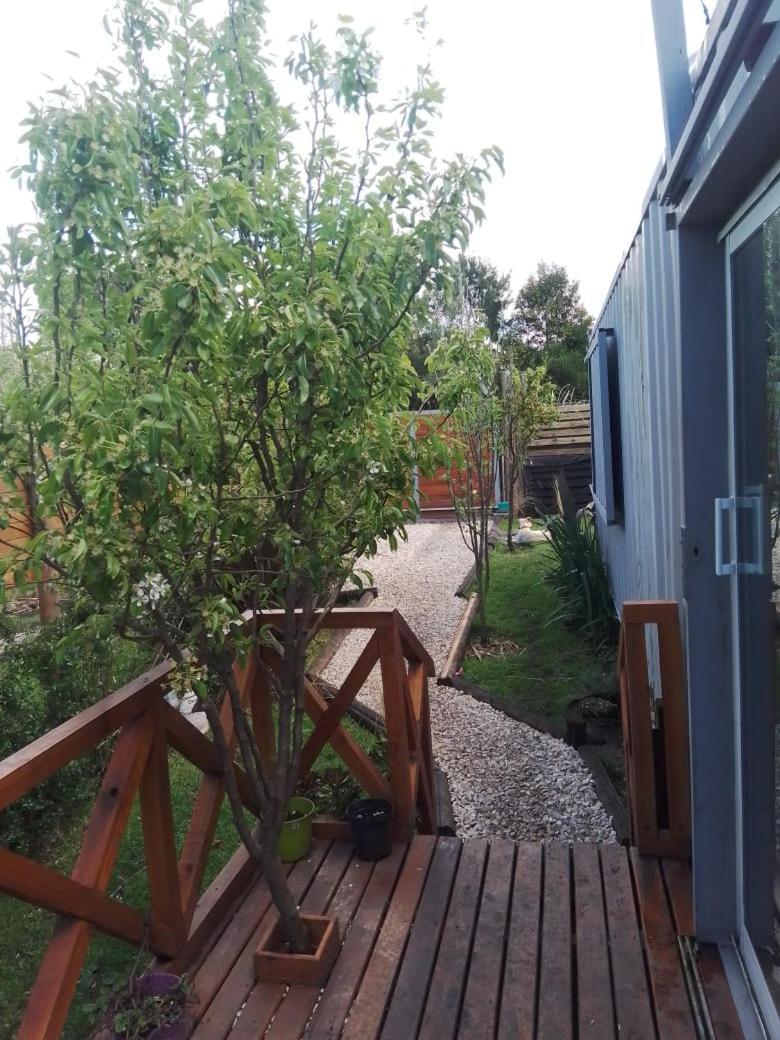 Foresta Acantilados, Casa Container Y Cabana De Troncos 马德普拉塔 外观 照片